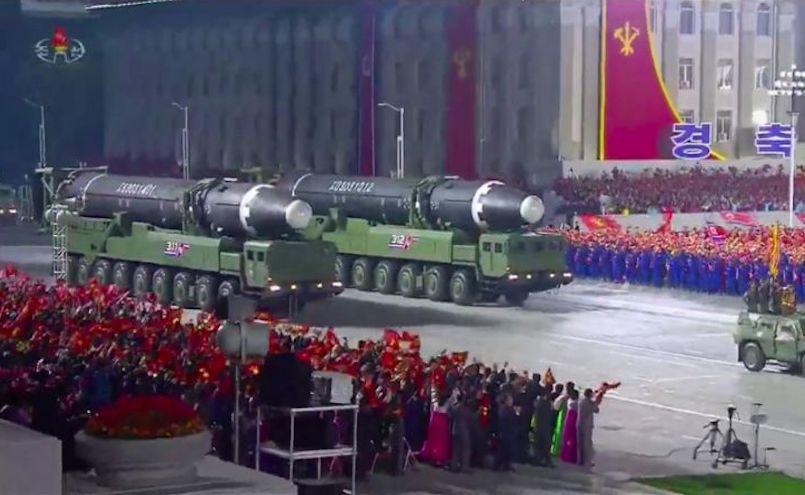 North Korea unveils 'monster' new intercontinental ballistic missile at