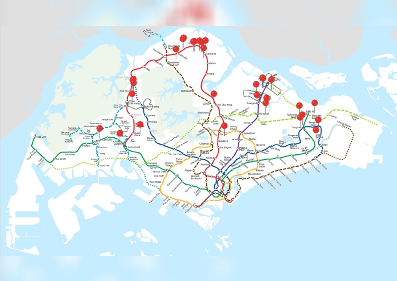 Singapore District Map With Mrt Stations 25 Executive Condos That Are Within Walking Distance To The Mrt, Lifestyle  News - Asiaone