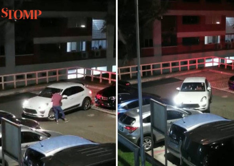 Playing bumper cars? Couple struggles to drive out of Bukit Timah ...