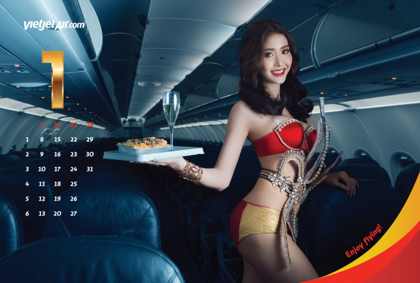 Vietjet Air Releases 2018 Calendar Featuring Bikini Clad Models