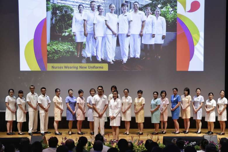 All-White Uniform Look for SingHealth Nurses - SingHealth