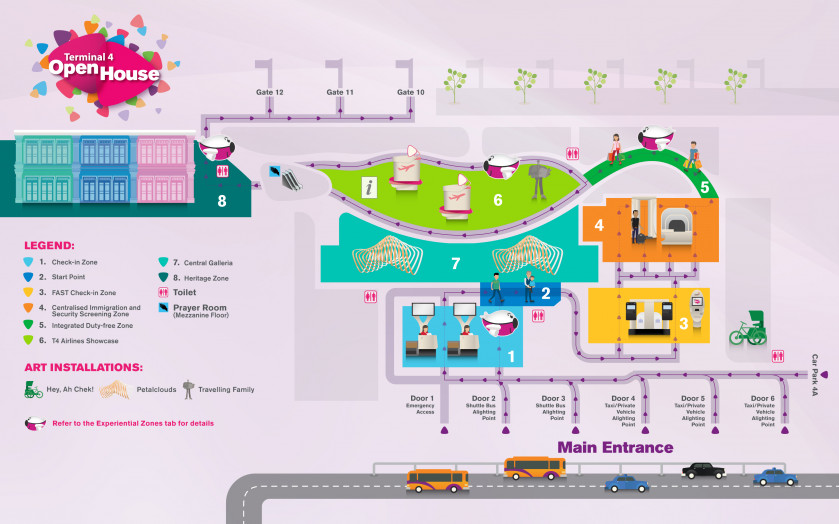 Directions To Terminal 4 Changi Airport Terminal 4 Opens For Business | Asiaone