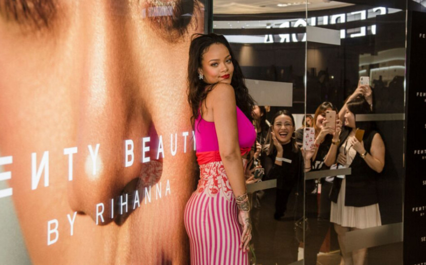 Rihanna Promotes Fenty Beauty In Singapore