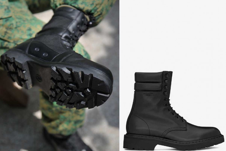 ysl military boots