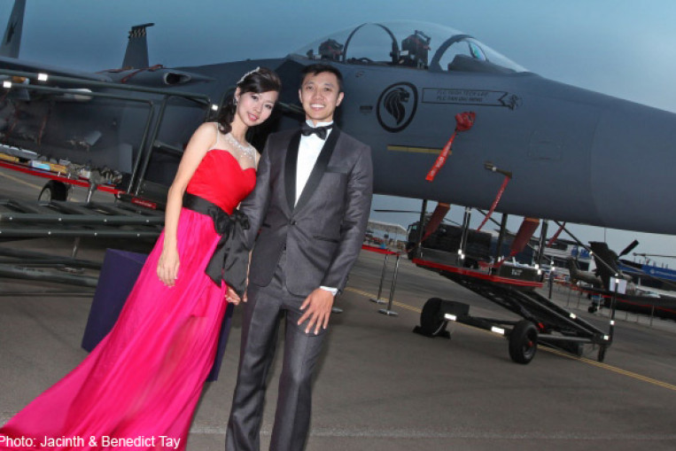 Couple holds wedding shoot at Singapore Airshow AsiaOne