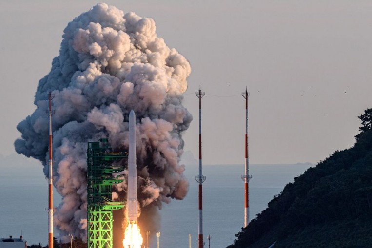 South Korea Launches First Domestically Produced Space Rocket, Asia ...