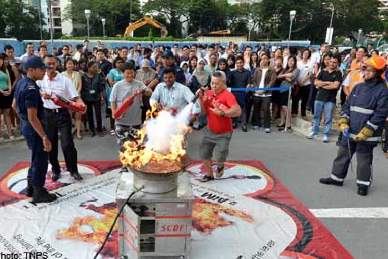 800 Take Part In Fire Drill Singapore News AsiaOne