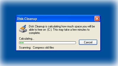 disk cleanup calculation takes forever